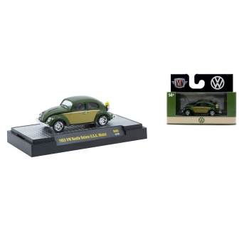 M2 Machines 1:64 Volkswagen Beetle Deluxe USA Model 1953 green
